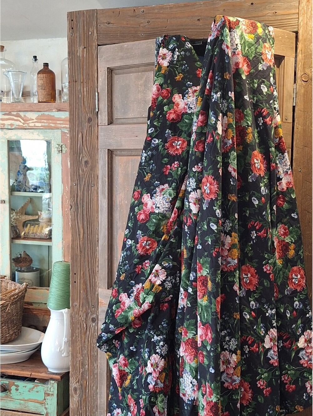 VTG Ralph Lauren Cossette Isadora Floral King Fitted SHEET & DUVET Cottage READ